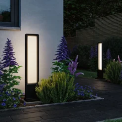 Paulmann LED-gadelampe Reana, antracit, 83 cm metal IP44