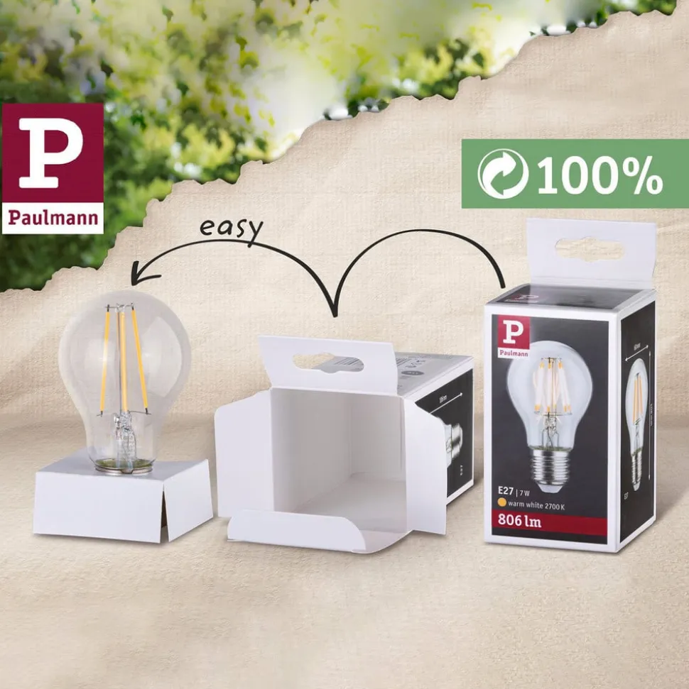 Paulmann LED-globe G80 E27 7,5 W 827 opal, dæmpes