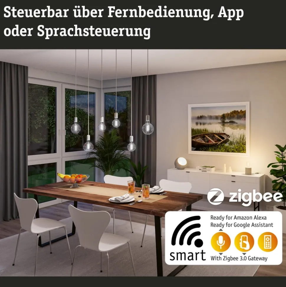 Paulmann LED-globe G125 ZigBee E27 7,5W guld CCT