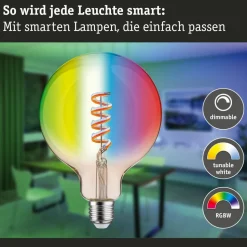 Paulmann LED-globe G125 ZigBee E27 6,3W guld RGBW
