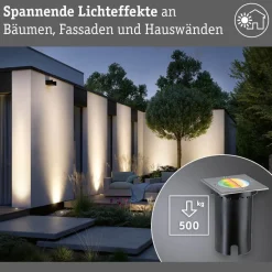 Paulmann LED-gulvlampe til indbygning Gulv, kantet, RGBW, zigbee