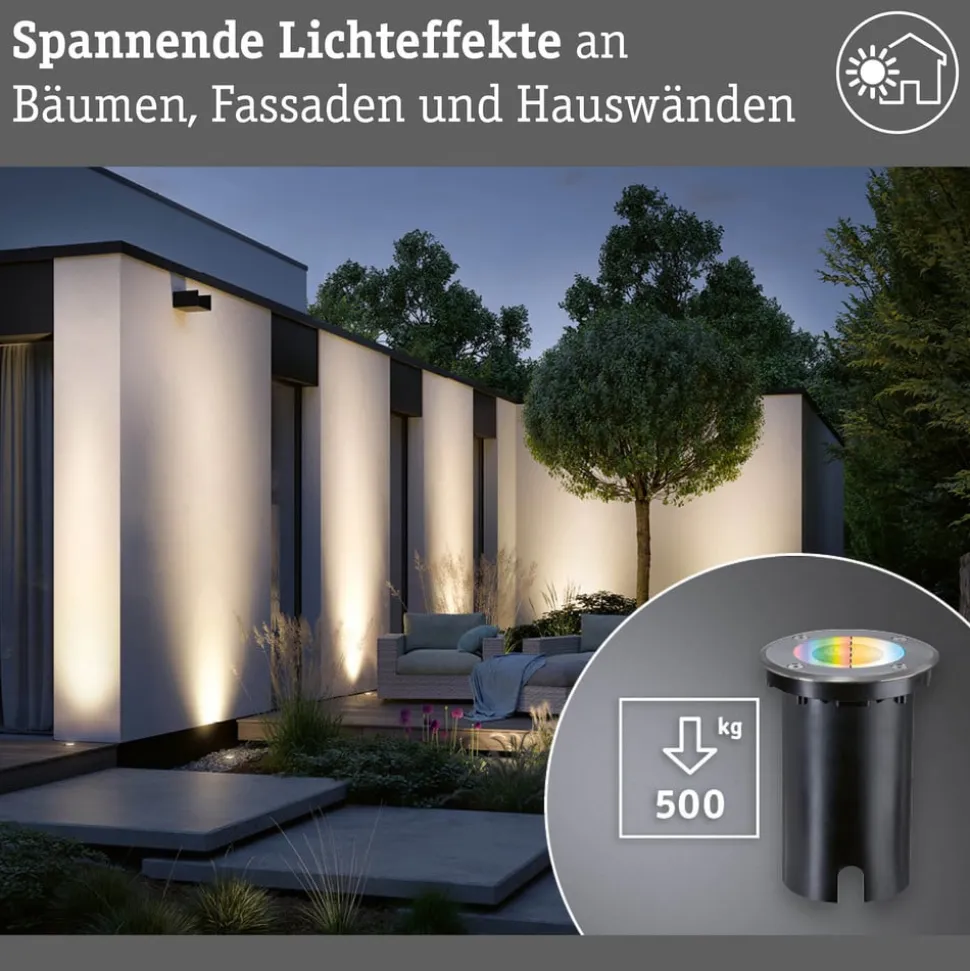 Paulmann LED-gulvlampe til indbygning Gulv, rund, RGBW, zigbee