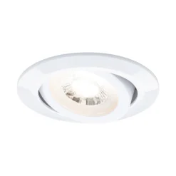 Paulmann LED-indbygningslampe, hvid, Ø 8 cm, 4,8 W, sæt med 20 stk.