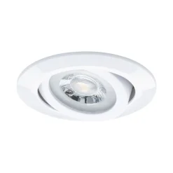 Paulmann LED-indbygningslampe, hvid, Ø 8 cm, 4,8 W, sæt med 20 stk.