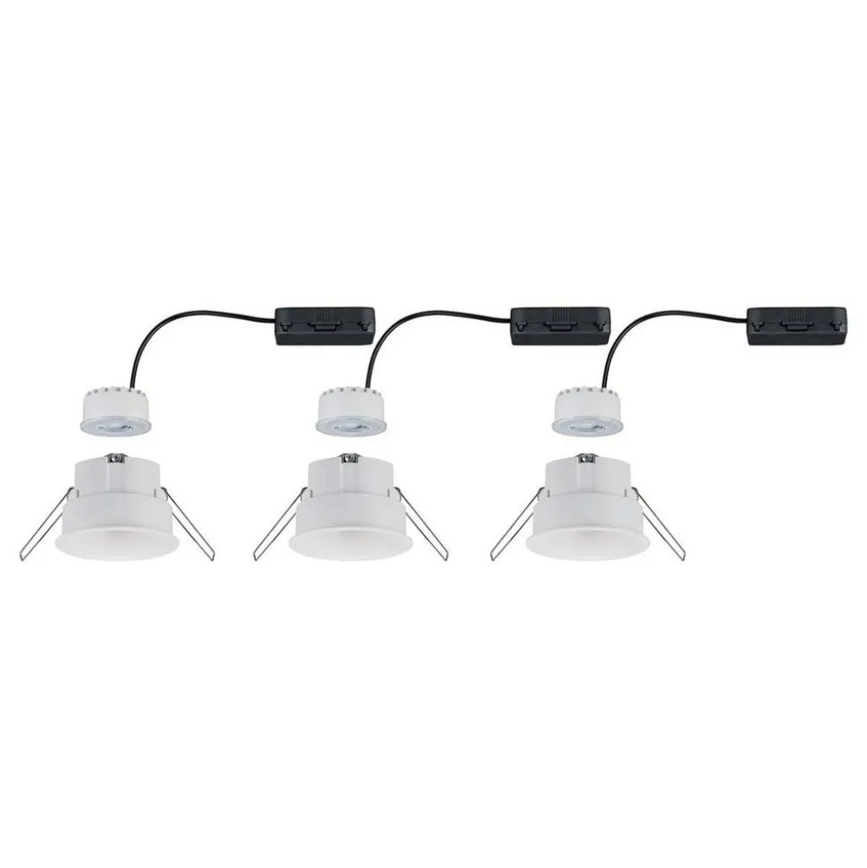 Paulmann LED-indbygningsspot Cymbal 3x6,8W IP44