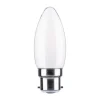 Paulmann LED-kerte B22d 4,7W 2.700 K opal, dæmpes