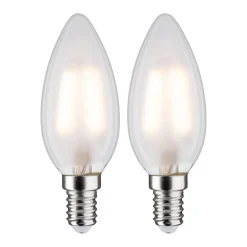 Paulmann LED-kerte E14 3 W 2.700 K mat, 2 stk.