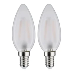 Paulmann LED-kerte E14 3 W 2.700 K mat, 2 stk.
