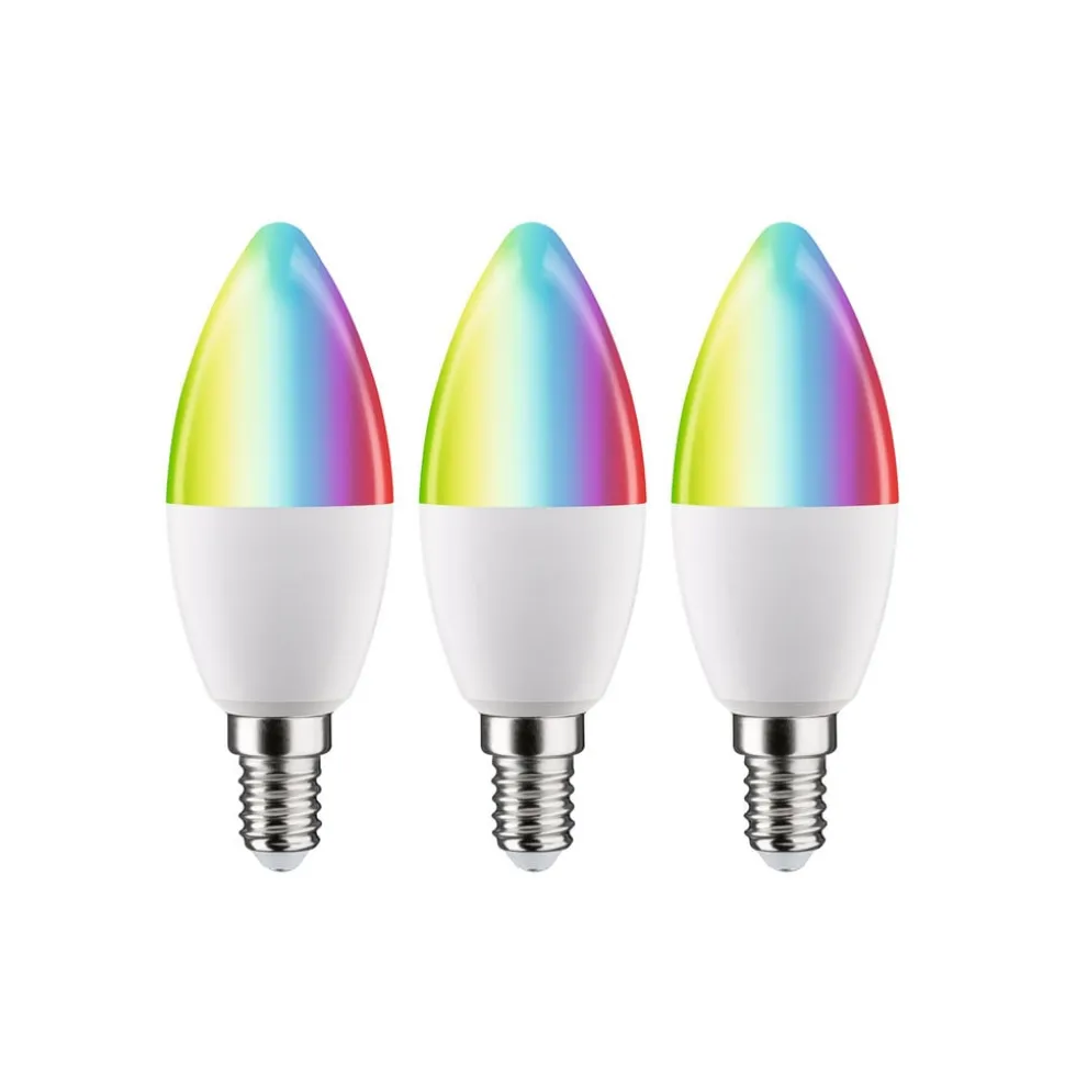 Paulmann LED-kerte E14 5W 470lm ZigBee RGBW 3 stk