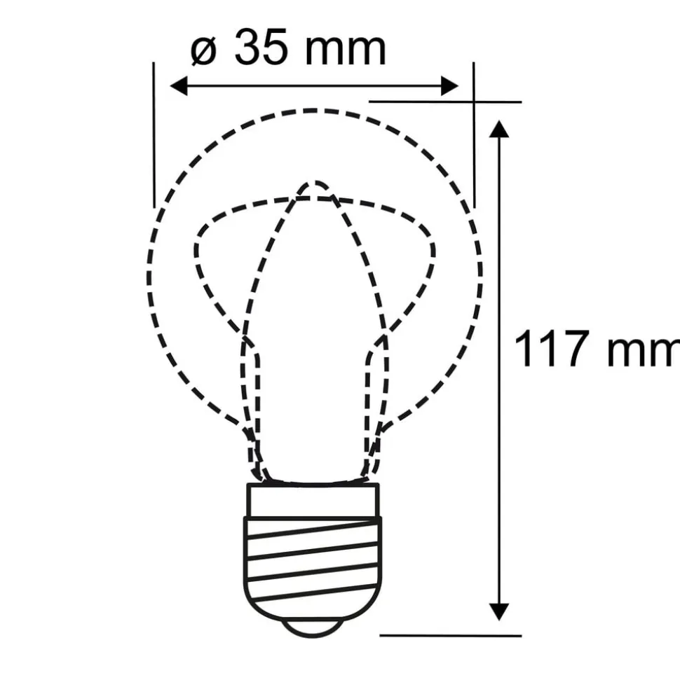 Paulmann LED-kertepære E14 5W, dim to warm
