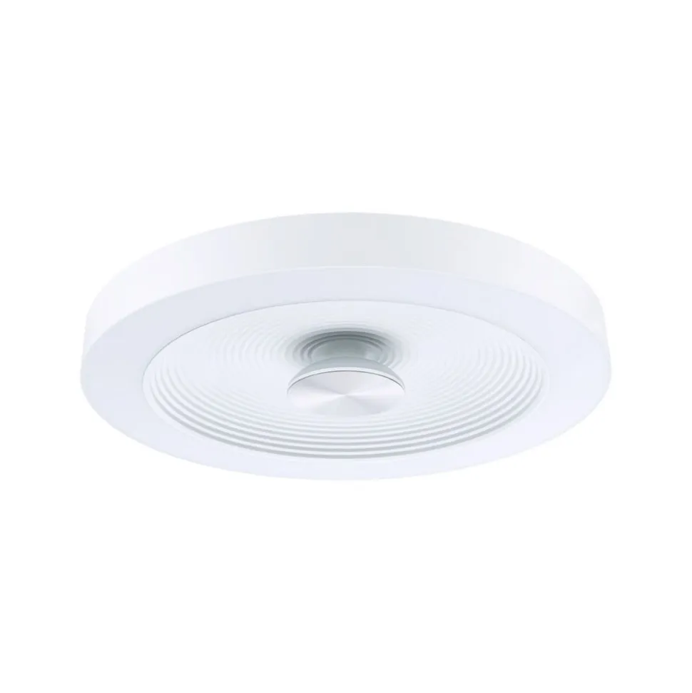 Paulmann LED-loftlampe Volea, hvid/sølv Ø 40 cm IP44 dæmpbar