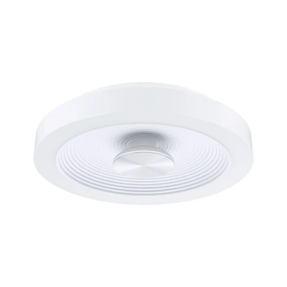 Paulmann LED-loftlampe Volea, hvid/sølv Ø 32 cm IP44 dæmpbar
