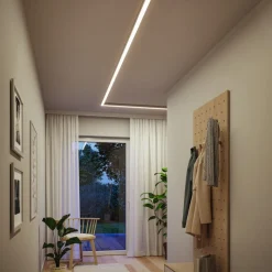 Paulmann LED-lysliste Linion, krom, 150 cm, 3.000 K