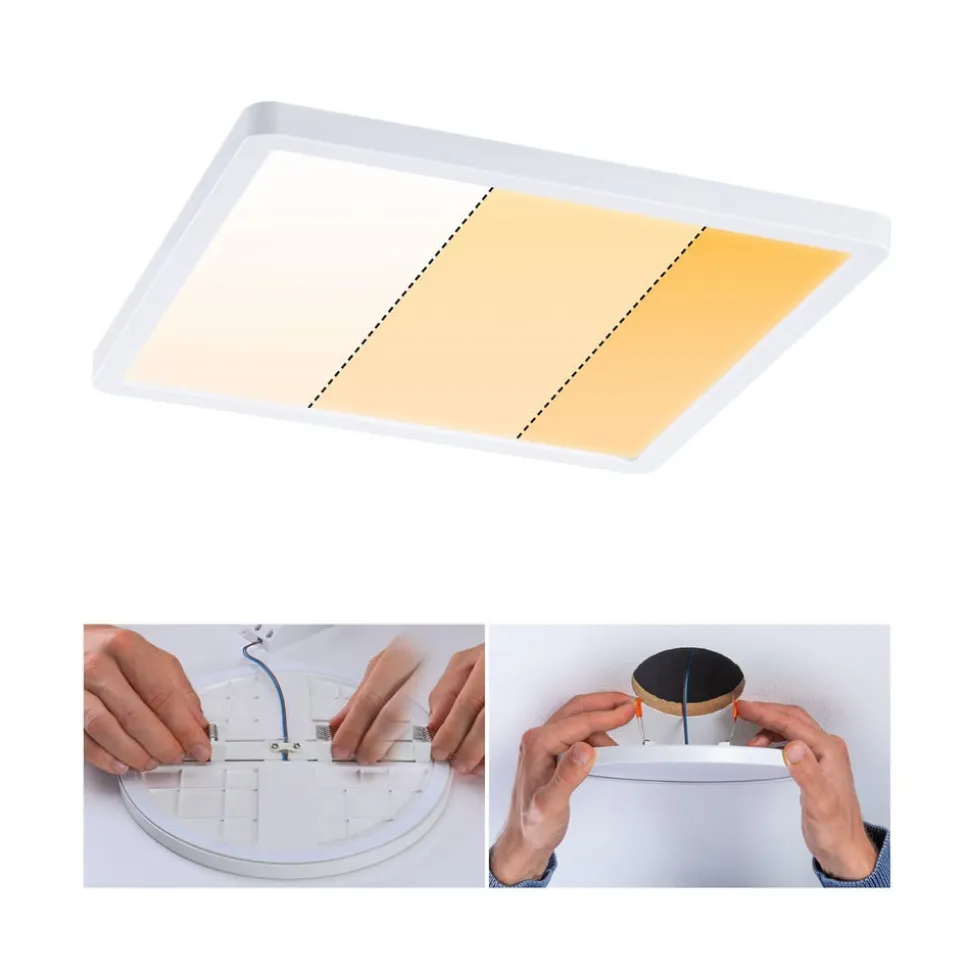 Paulmann LED-panel Areo dimtowarm kantet hvid 23cm