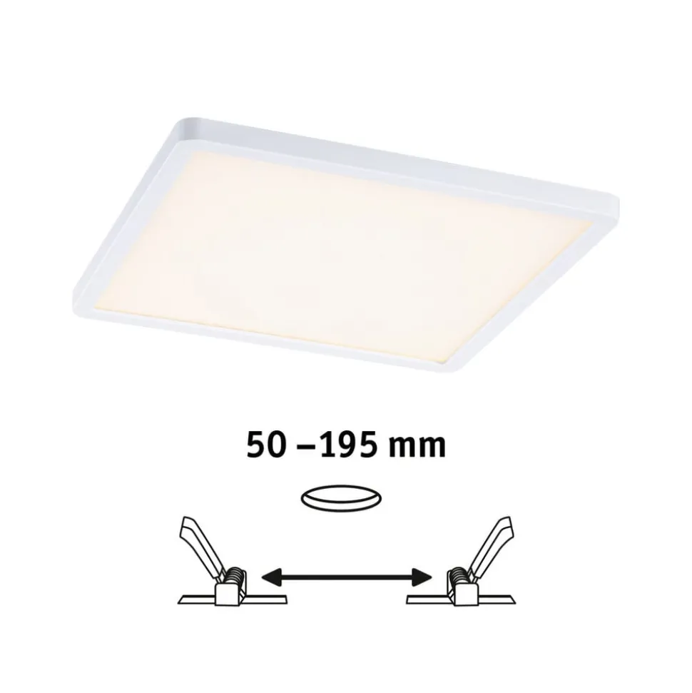 Paulmann LED-panel Areo dimtowarm kantet hvid 23cm