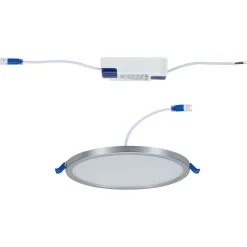 Paulmann LED-panel Areo 3.000 K rund krom 17,5cm