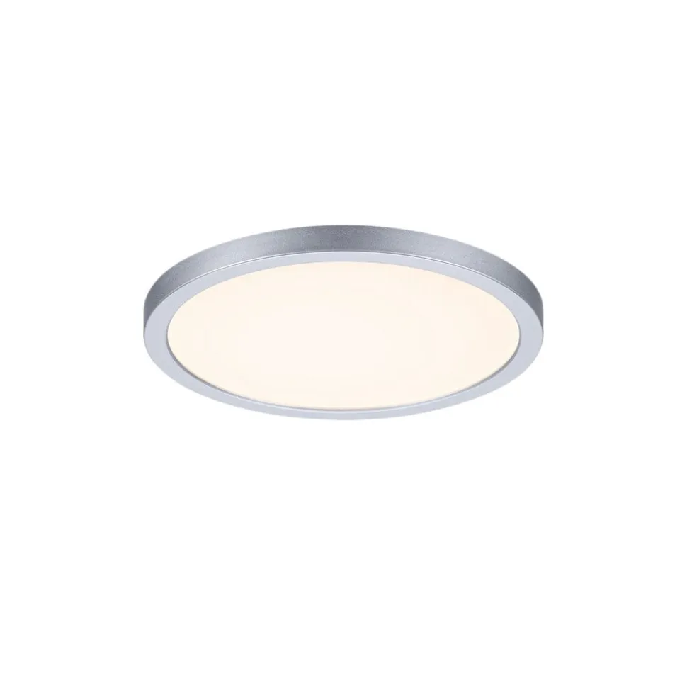Paulmann LED-panel Areo 3.000 K rund krom 17,5cm