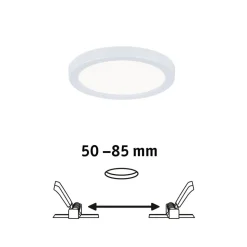 Paulmann LED-panel Areo 4.000 K rund hvid 11,8 cm