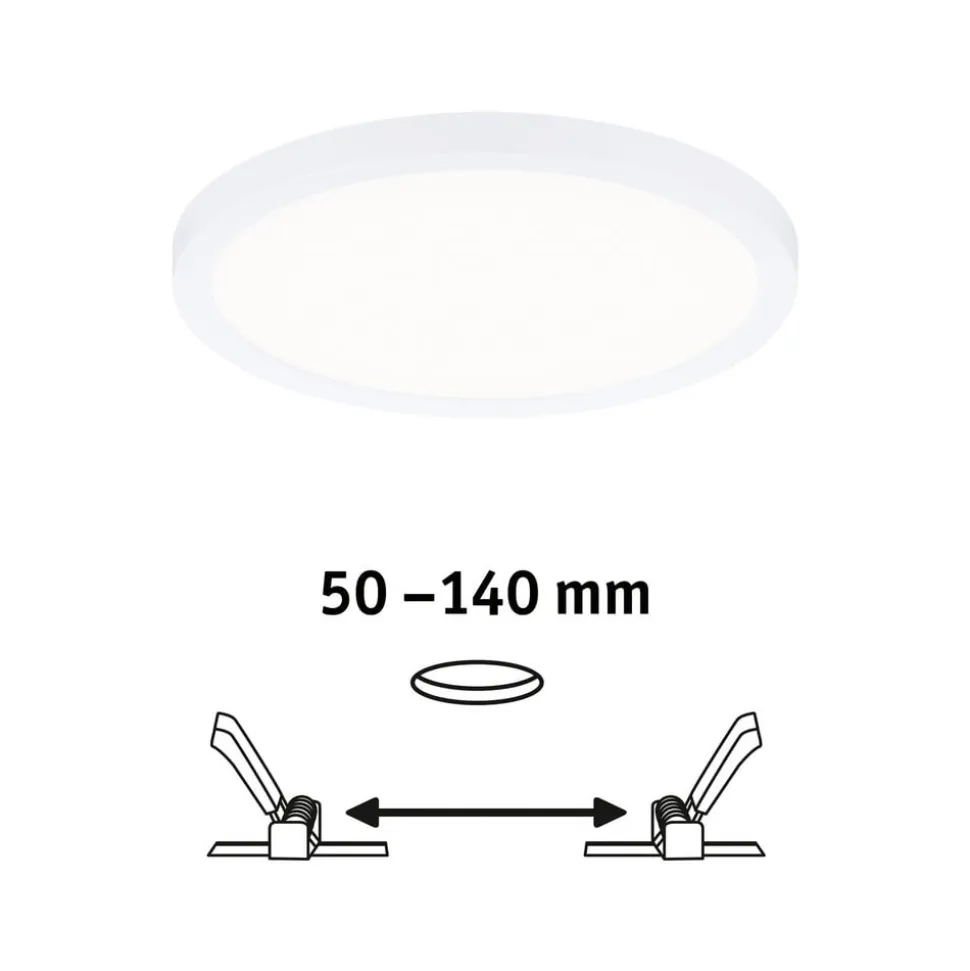 Paulmann LED-panel Areo 4.000 K rund hvid 17,5 cm