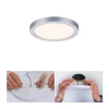 Paulmann LED-panel Areo 3.000 K rund krom 11,8cm