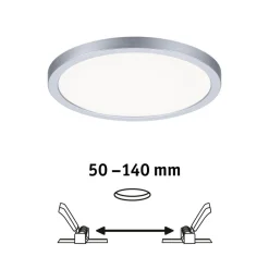 Paulmann LED-panel Areo 4.000 K rund krom 17,5cm