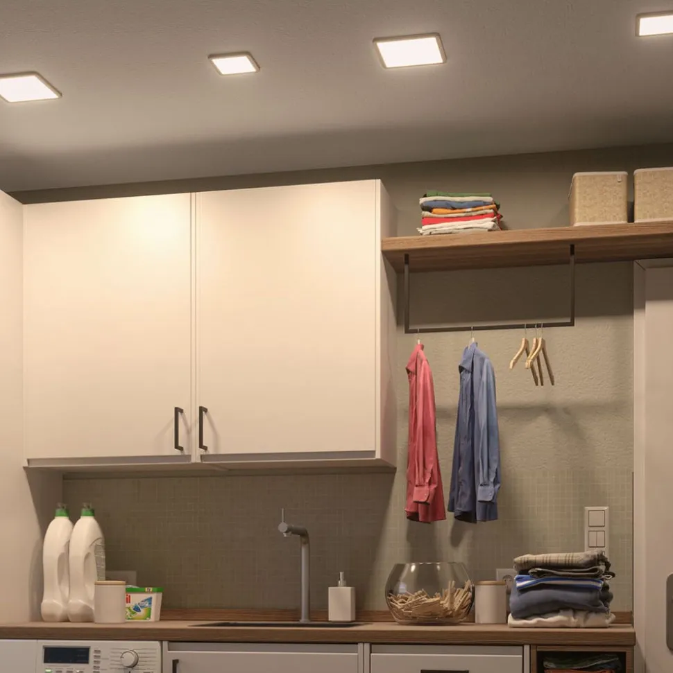 Paulmann LED-panel Areo 3.000 K kantet 17,5cm hvid