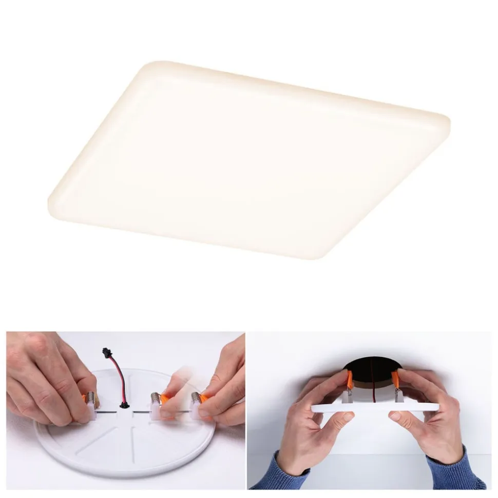 Paulmann LED-panel Veluna 3.000K kantet, 18,5cm