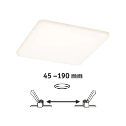 Paulmann LED-panel Veluna 3.000K kantet, 18,5cm