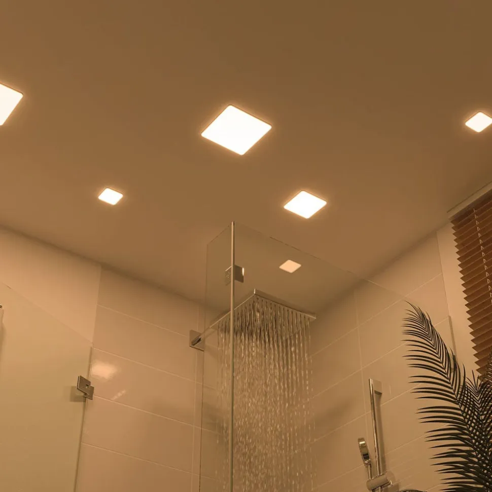 Paulmann LED-panel Veluna 3.000K kantet, 7,5cm