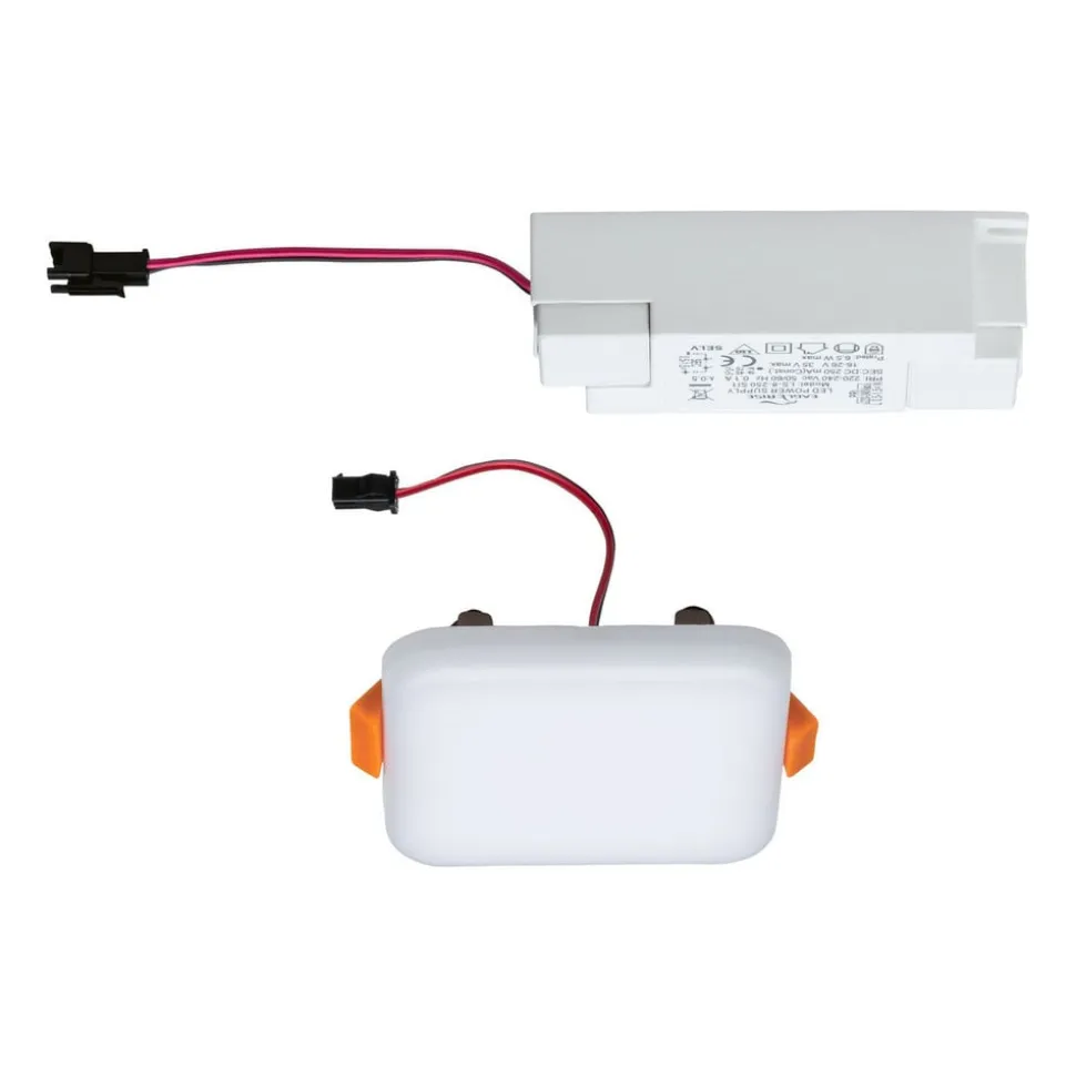 Paulmann LED-panel Veluna 3.000K kantet, 7,5cm