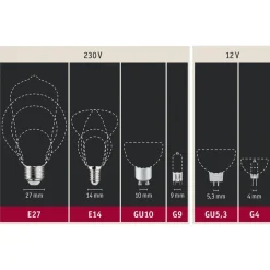 Paulmann LED-reflektor GU10 7W 4.000K dæmpbar hvid