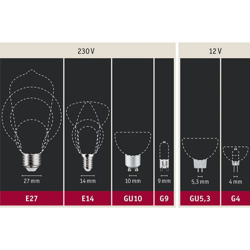 Paulmann LED-reflektor GU10 7W 2.700K dæmpet krom