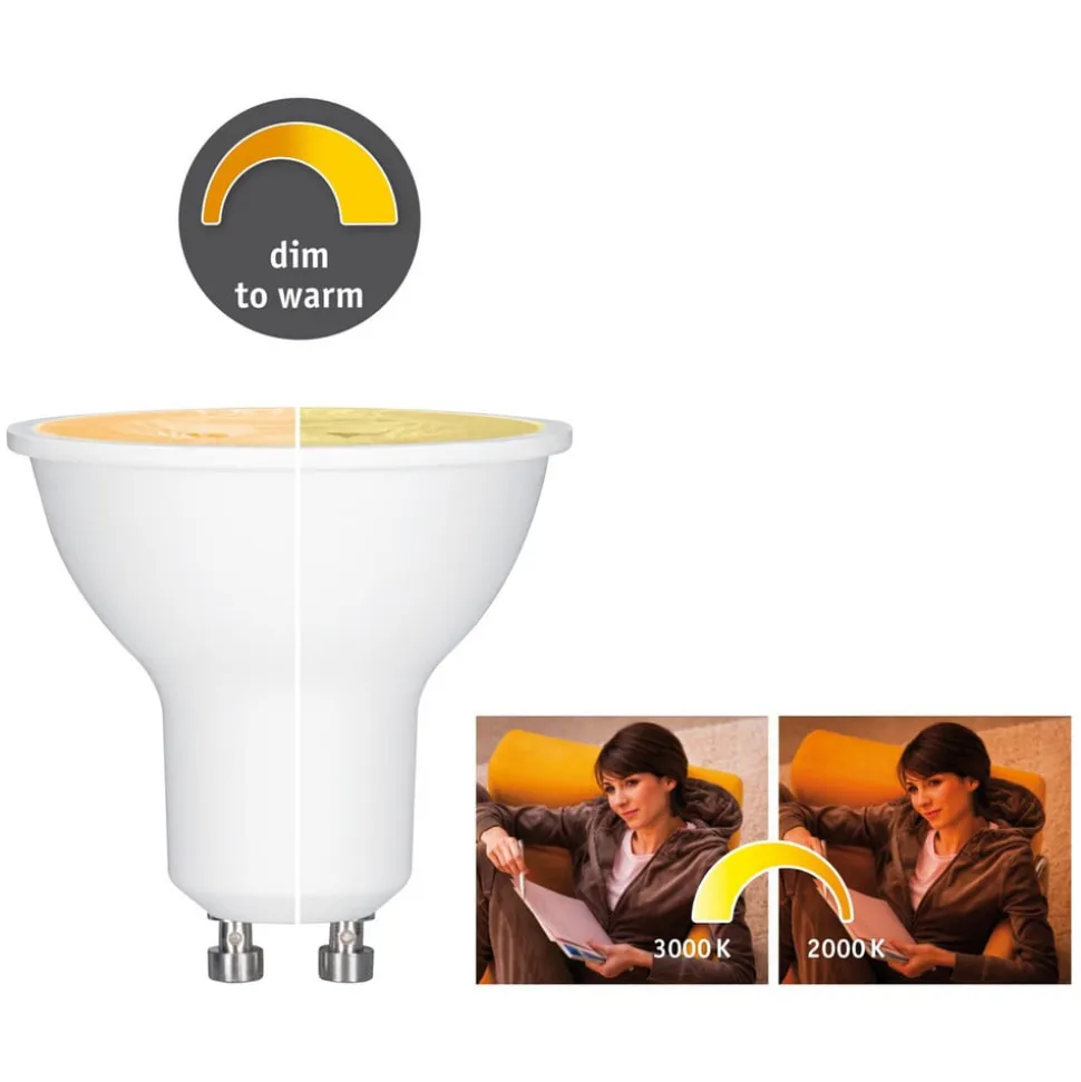 Paulmann LED-reflektor GU10 6W 350lm dæmpet til varm