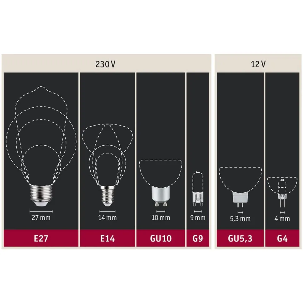 Paulmann LED-reflektor GU10 6W 350lm dæmpet til varm