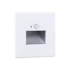 Paulmann LED-sensor-vægindbygningslampe Edge Quadro, hvid 8x8 cm