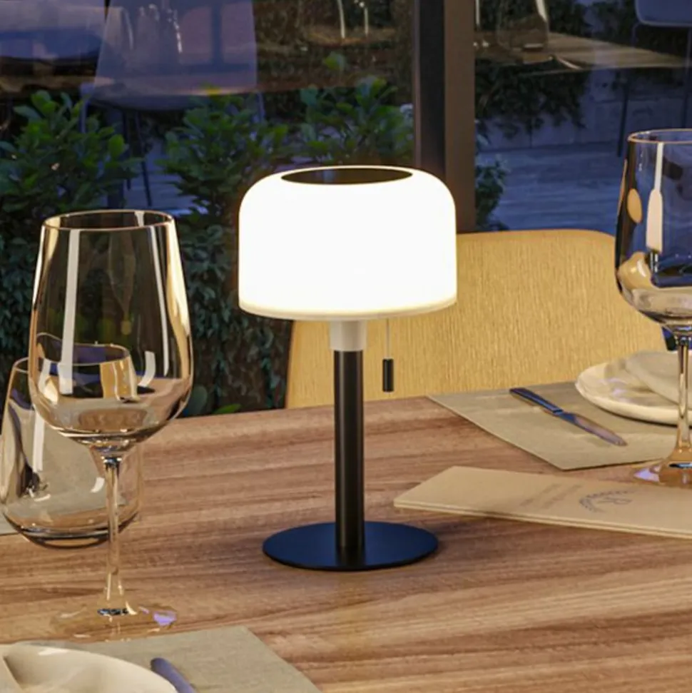 Paulmann LED-solcellelampe Bartja, sort, IP44 dæmpbar