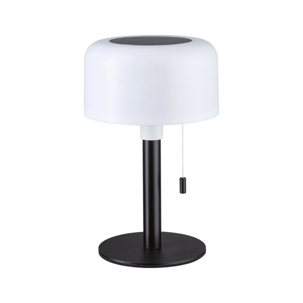 Paulmann LED-solcellelampe Bartja, sort, IP44 dæmpbar