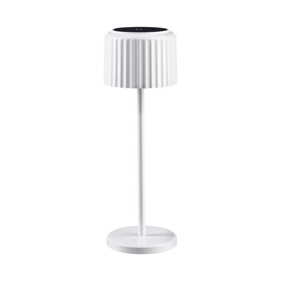 Paulmann LED-solcellelampe Else, hvid, IP44, dæmpbar