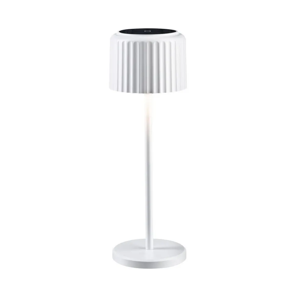 Paulmann LED-solcellelampe Else, hvid, IP44, dæmpbar
