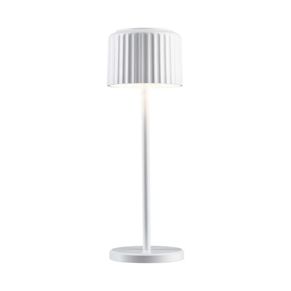 Paulmann LED-solcellelampe Else, hvid, IP44, dæmpbar