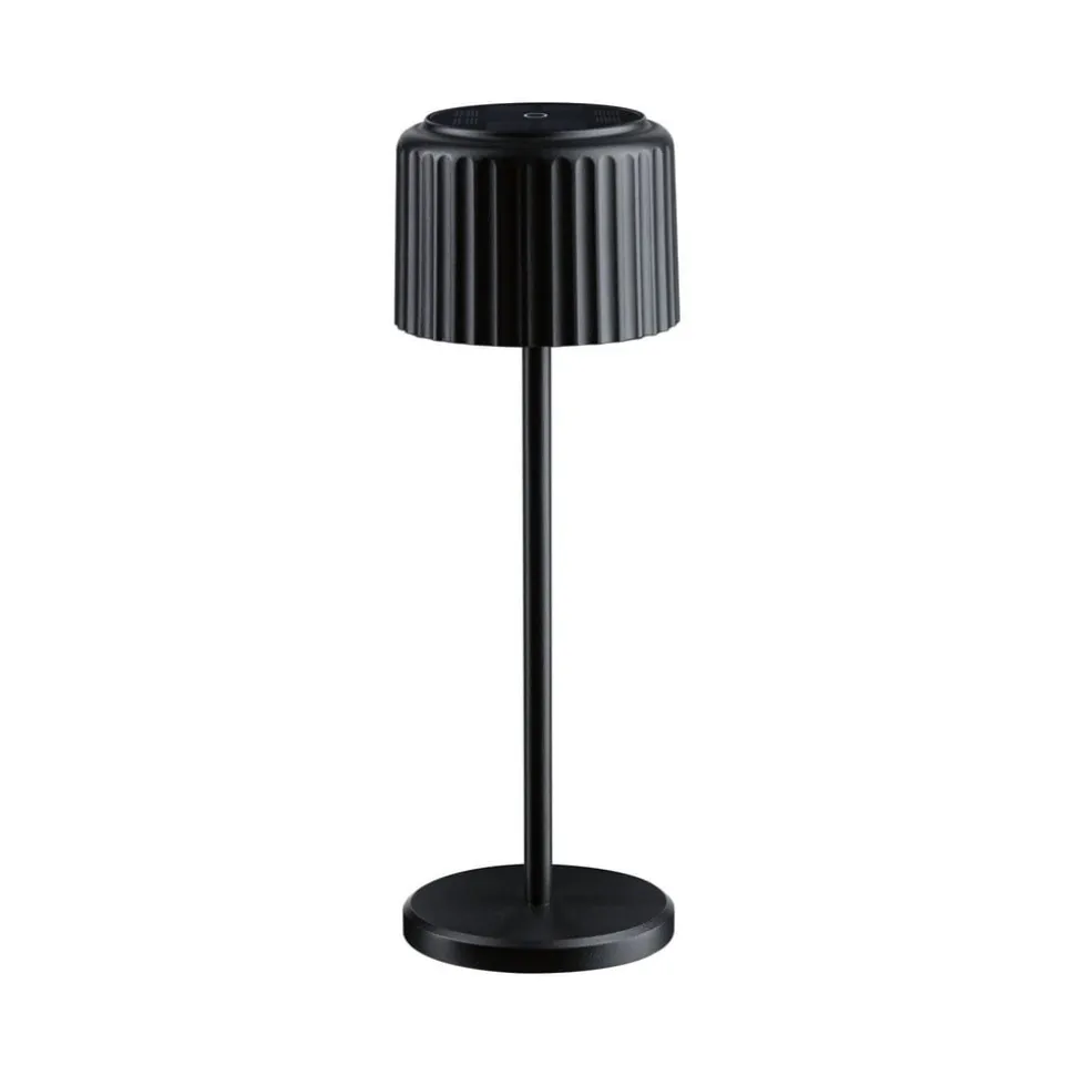 Paulmann LED-solcellelampe Else, sort, IP44 dæmpbar