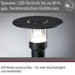 Paulmann LED-stibelysning Sienna, aluminium, sensor