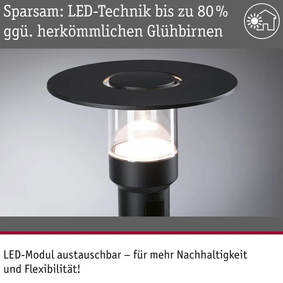 Paulmann LED-stibelysning Sienna, aluminium, sensor