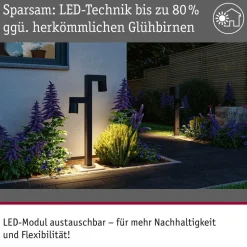 Paulmann LED-stibelysning Kimu 2, antracit, 2-lys, 2.200 K
