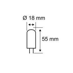 Paulmann LED-stiftsokkel G9 4W 3.000K dim to warm