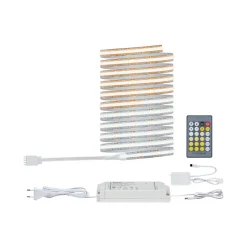 Paulmann LED-strip MaxLED 1000 basissæt, 3 m, sølv, CCT