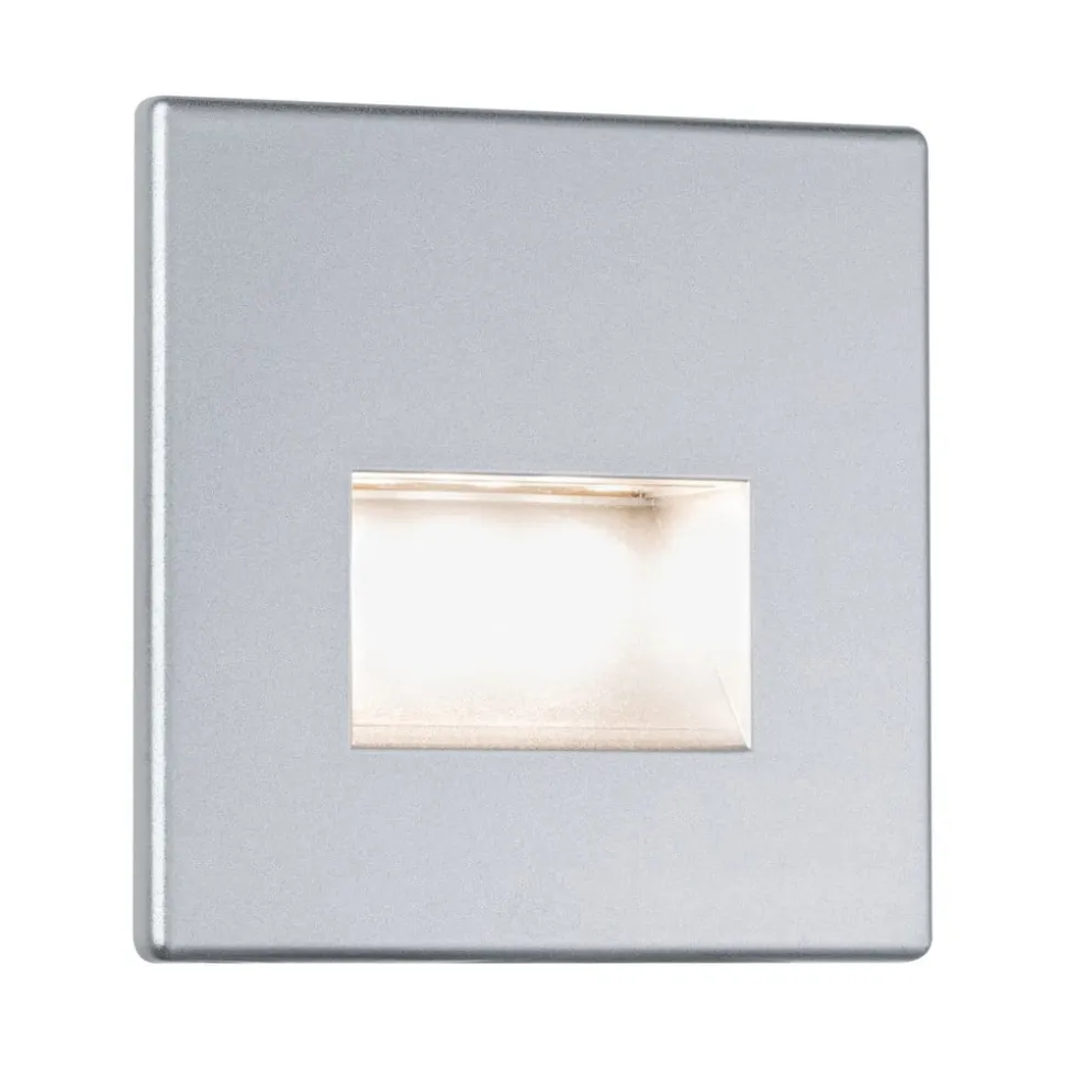 Paulmann LED-vægindbygningslampe EDGE, krom mat