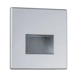 Paulmann LED-vægindbygningslampe EDGE, krom mat