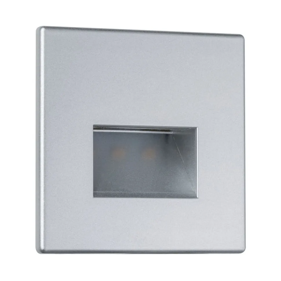 Paulmann LED-vægindbygningslampe EDGE, krom mat