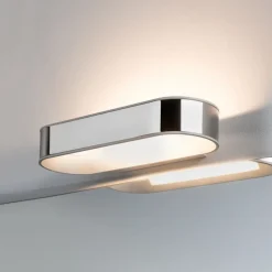 Paulmann LED-væglampe Agena, krom 31 cm IP44 dæmpbar